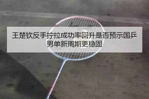 王楚钦反手拧拉成功率回升是否预示国乒男单新周期更稳固